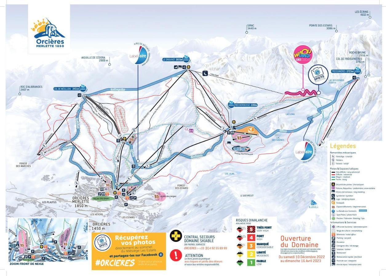 Appt T2 Cabine 4-6 Personnes Au Pied Des Pistes Orcières Eksteriør bilde